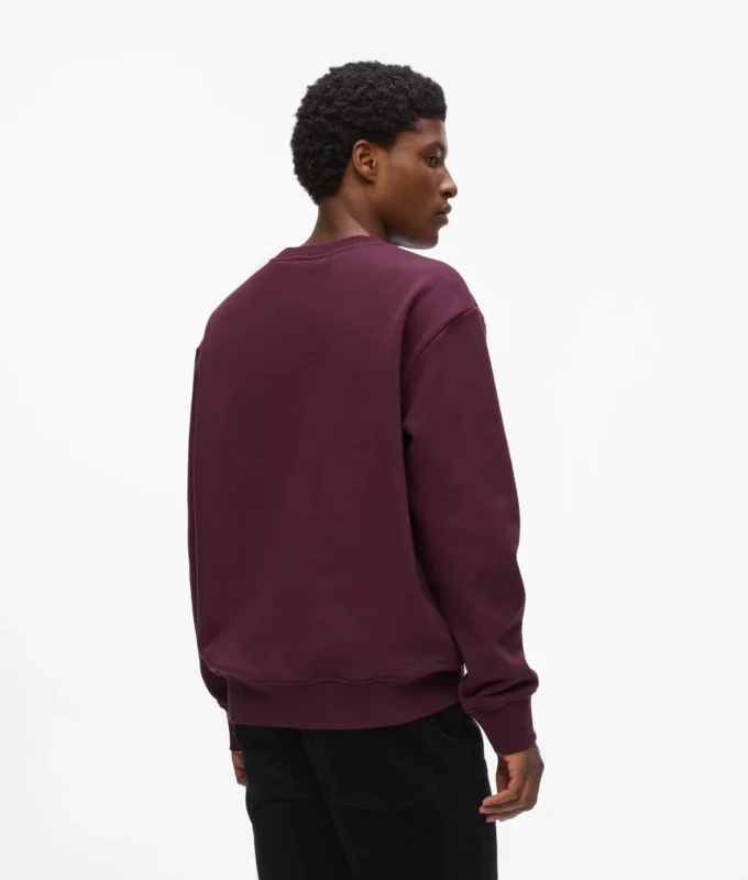 Sweatshirt med pailletmonogram