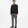 Sweatshirt med pailletmonogram