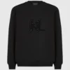 Sweatshirt med pailletmonogram