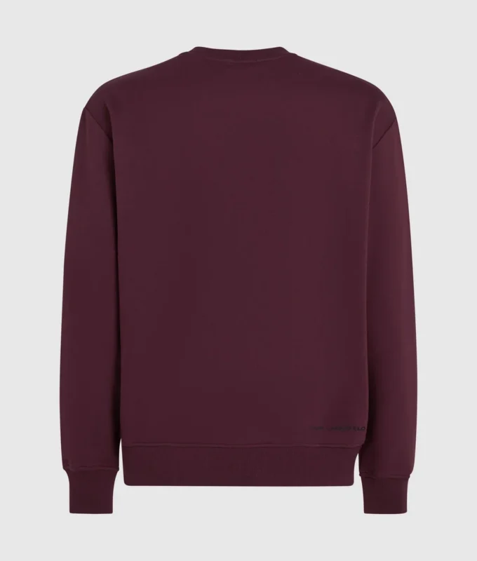 Sweatshirt med pailletmonogram