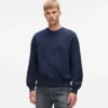 Sweatshirt med præget monogram