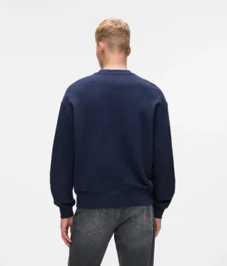 Sweatshirt med præget monogram