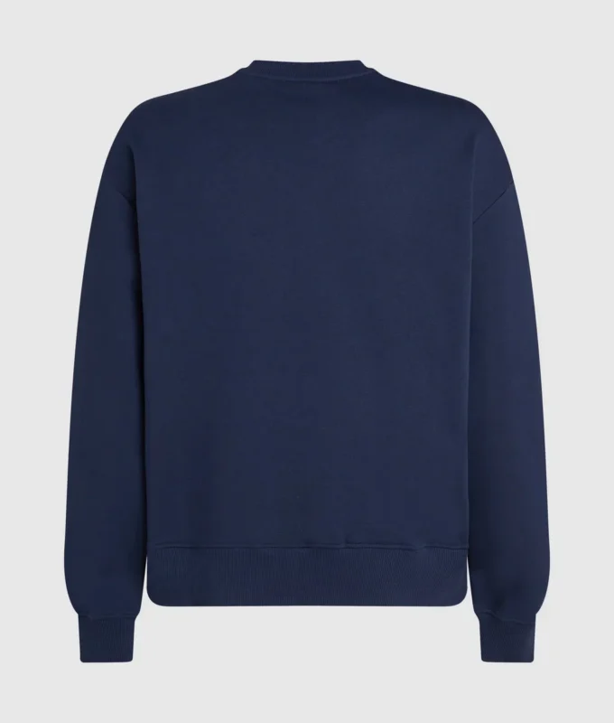 Sweatshirt med præget monogram