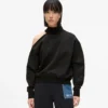 Sweatshirt med udskæring