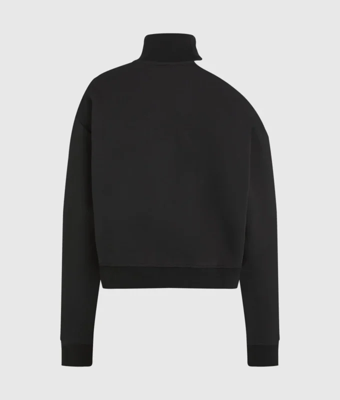 Sweatshirt med udskæring