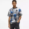 T-shirt med all-over malingseffekt