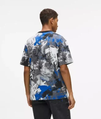 T-shirt med all-over malingseffekt