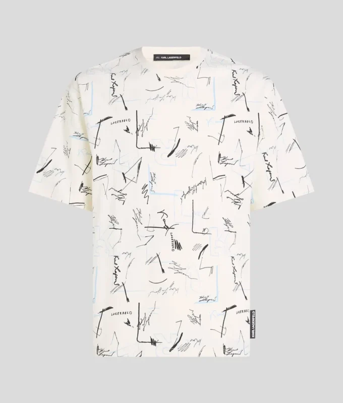 T-SHIRT MED ALL-OVER-PRINT