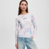T-SHIRT MED BLOMSTERMØNSTER
