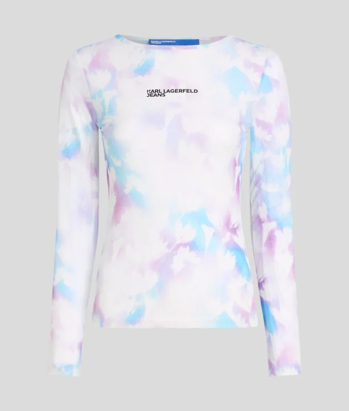 T-SHIRT MED BLOMSTERMØNSTER