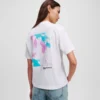 T-SHIRT MED BLOMSTERPRINT