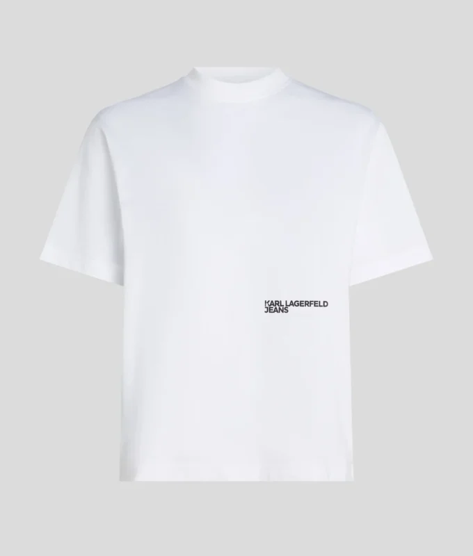 T-SHIRT MED BLOMSTERPRINT