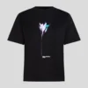 T-SHIRT MED BLOMSTERPRINT