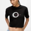 T-shirt med firkantet eclipse-logo