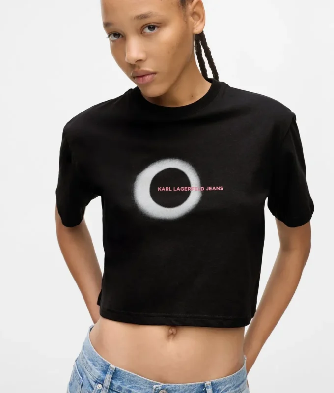T-shirt med firkantet eclipse-logo