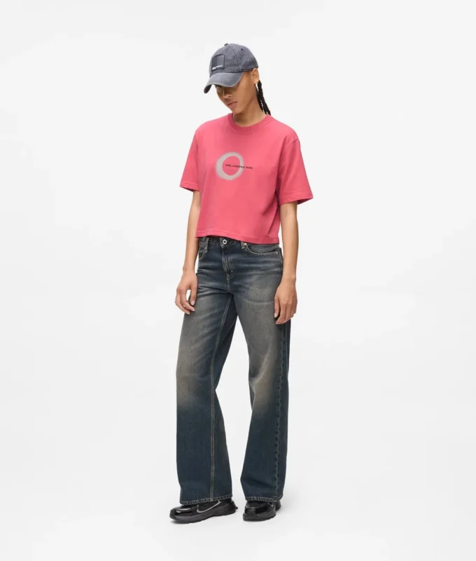 T-shirt med firkantet eclipse-logo