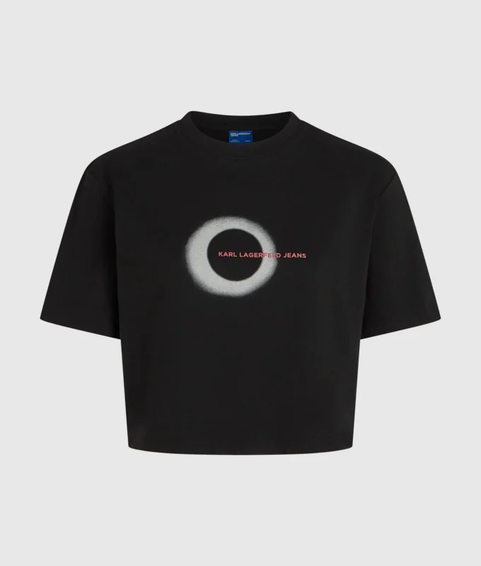 T-shirt med firkantet eclipse-logo
