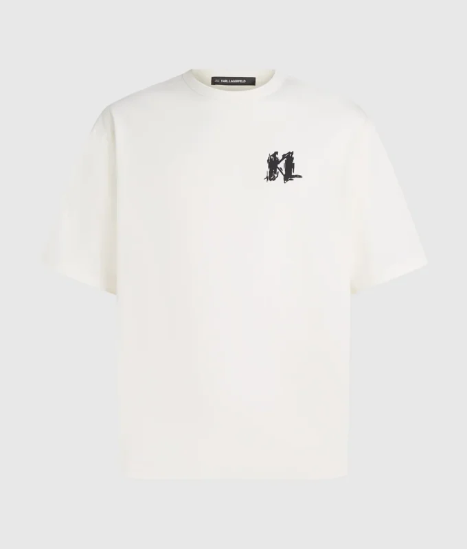 T-shirt med grafisk monogram