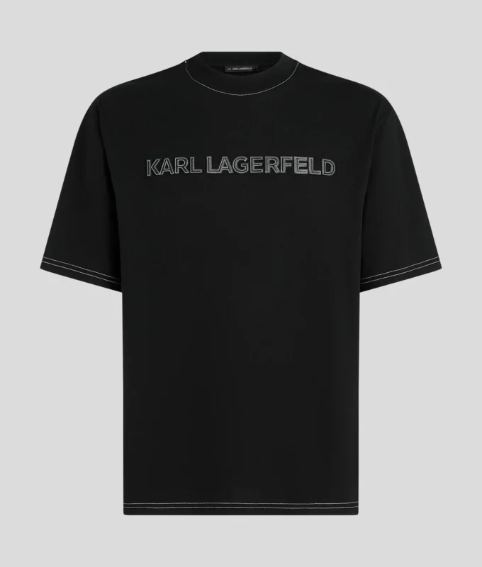 T-SHIRT MED KONTRASTSTING
