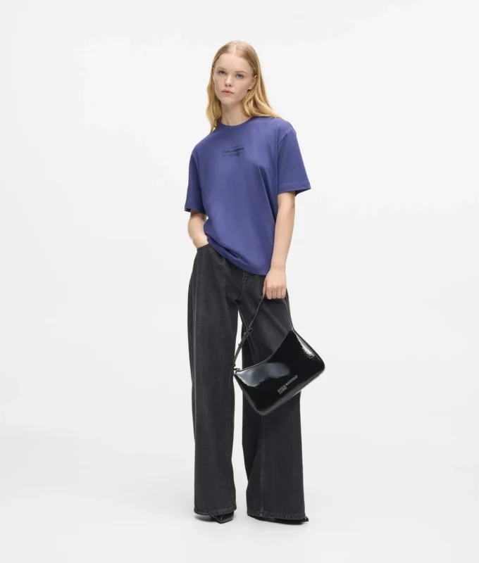 T-shirt med konturlogo