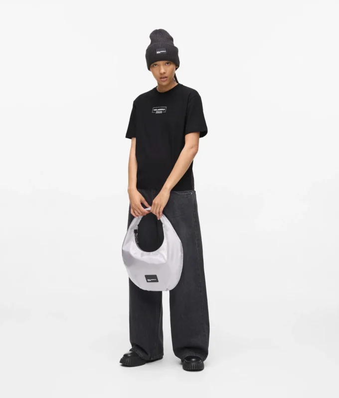 T-shirt med konturlogo