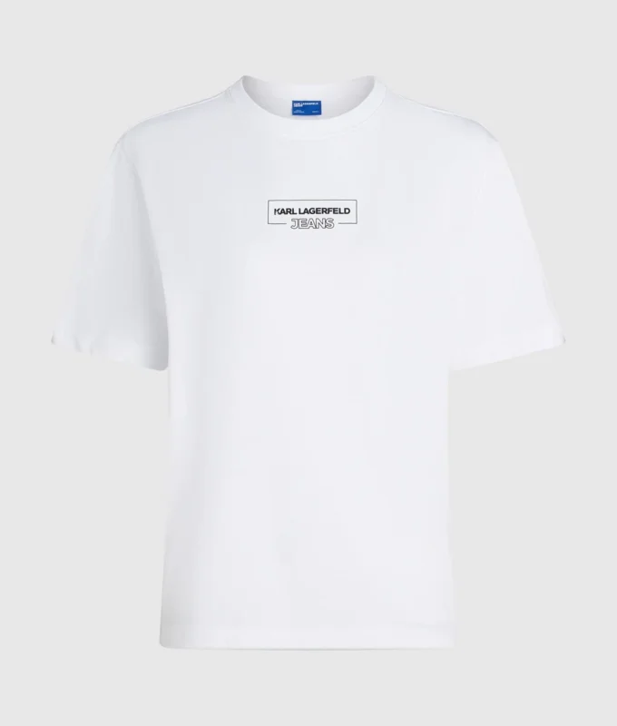 T-shirt med konturlogo