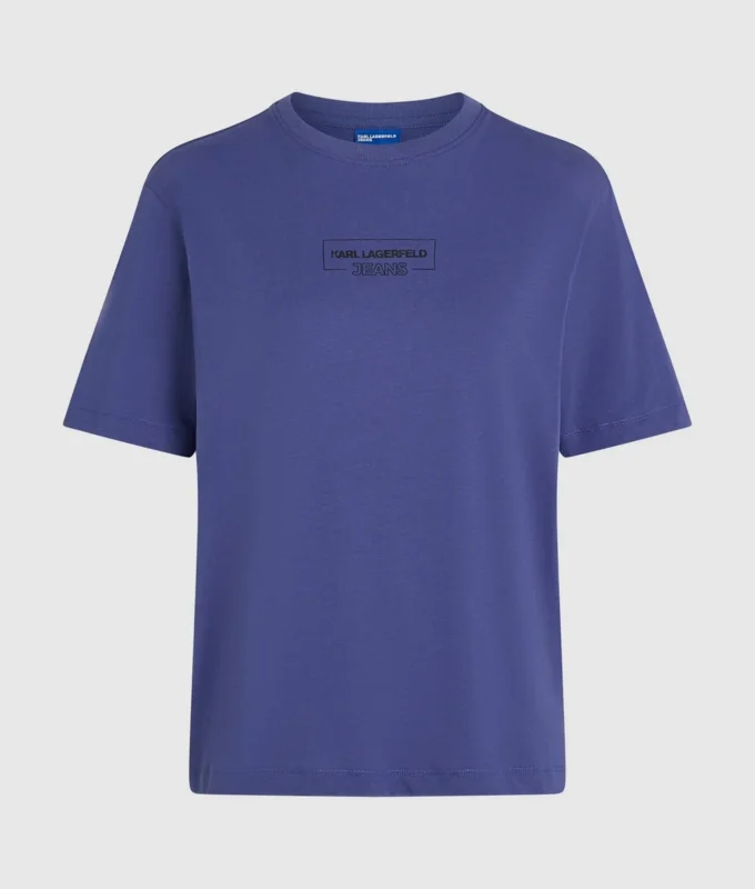 T-shirt med konturlogo