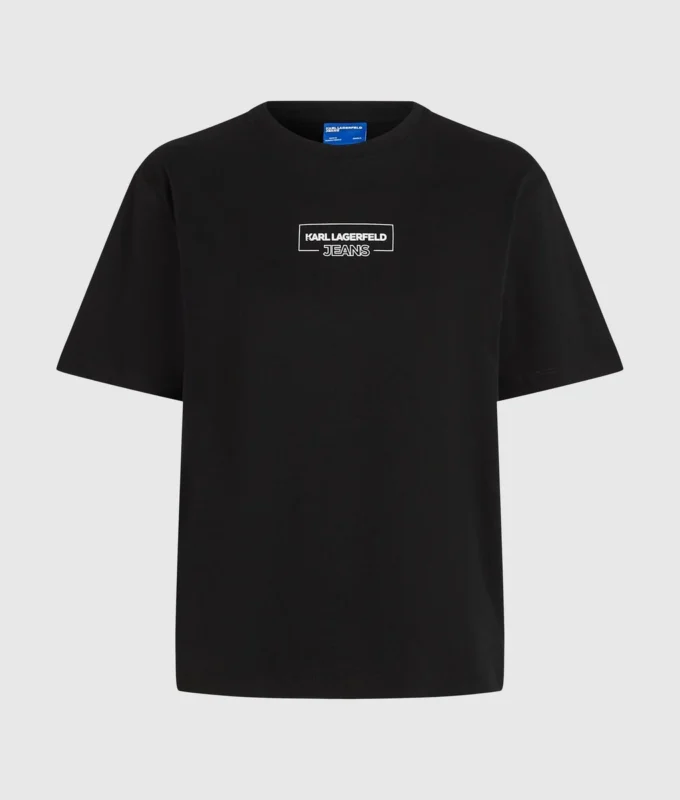T-shirt med konturlogo