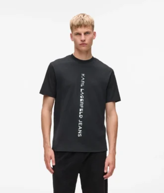 T-shirt med lodret logo