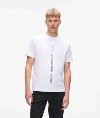 T-shirt med lodret logo