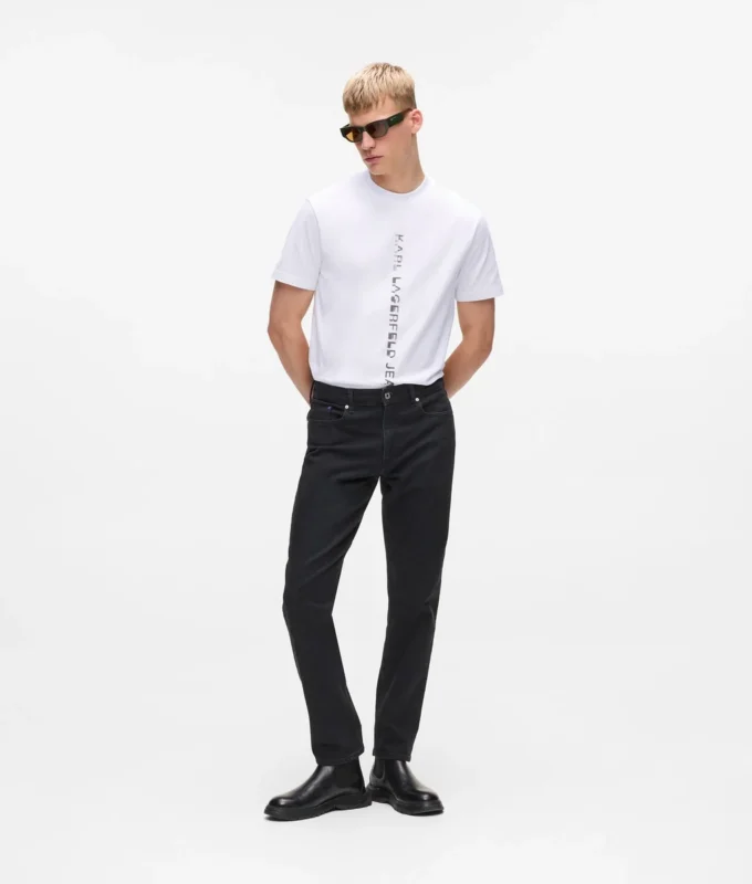 T-shirt med lodret logo