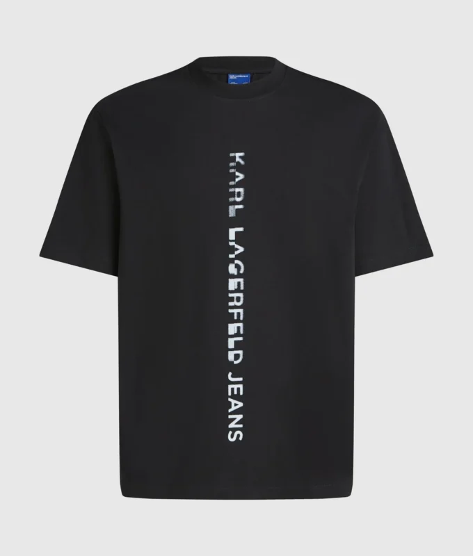 T-shirt med lodret logo