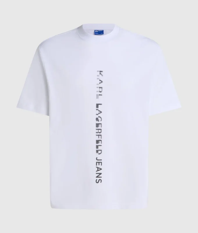 T-shirt med lodret logo