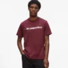 T-shirt med metallisk logo