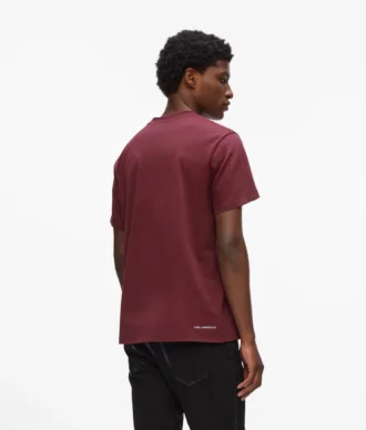 T-shirt med metallisk logo