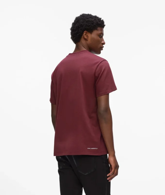 T-shirt med metallisk logo