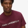 T-shirt med metallisk logo