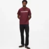 T-shirt med metallisk logo