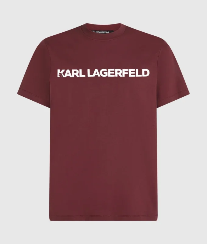 T-shirt med metallisk logo