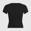 T-shirt med monogram og nitter