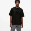 T-shirt med pailletmonogram