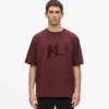 T-shirt med pailletmonogram