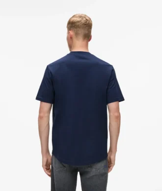 T-shirt med præget monogram
