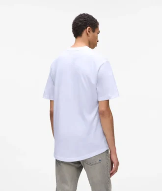 T-shirt med præget monogram