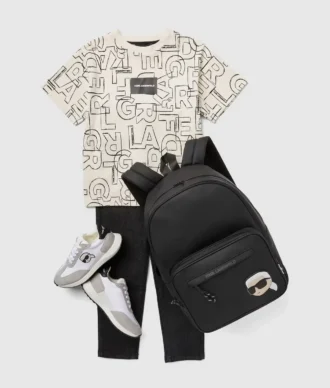 T-shirt med print overalt til drenge