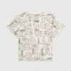 T-shirt med print overalt til drenge