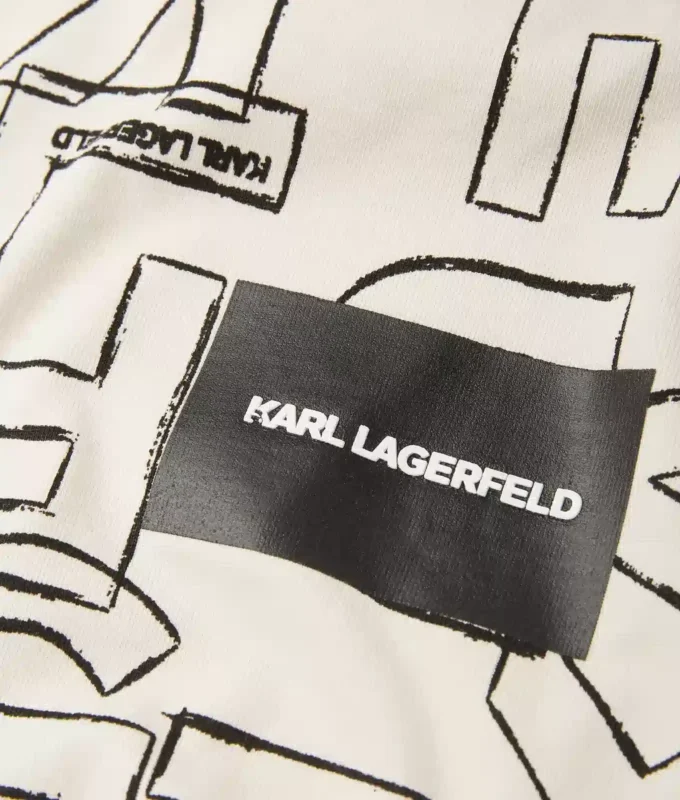 T-shirt med print overalt til drenge