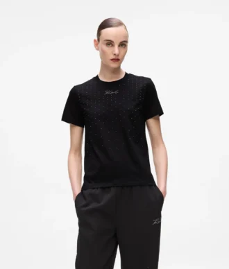T-shirt med rhinestones