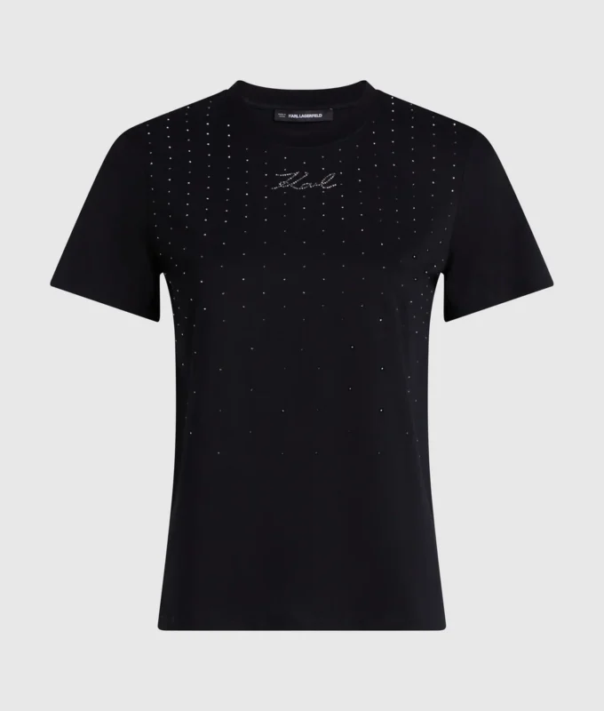 T-shirt med rhinestones