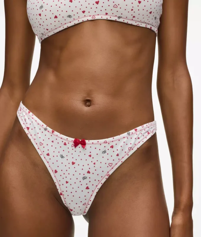 Tanga med hjerteprint